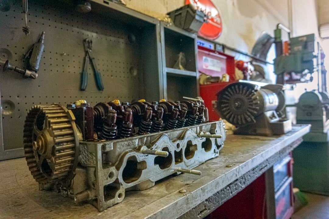 Machine work in the Ty-Well shop